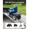 image:imageVEVOR 75ft Aluminum Ramps 1500 lbs Folding Loading Ramps 2 pcs Set for Pickup Trucks Bed Trailers Ramp with Load Straps for Dirt Bike UTV ATV Trucks Lawn Mowers Cargo Trailer 89 L x 12 W1000lbs