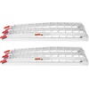 image:imageVEVOR 75ft Aluminum Ramps 1500 lbs Folding Loading Ramps 2 pcs Set for Pickup Trucks Bed Trailers Ramp with Load Straps for Dirt Bike UTV ATV Trucks Lawn Mowers Cargo Trailer 89 L x 12 W1500lbs