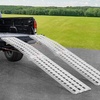 image:imageVEVOR 75ft Aluminum Ramps 1500 lbs Folding Loading Ramps 2 pcs Set for Pickup Trucks Bed Trailers Ramp with Load Straps for Dirt Bike UTV ATV Trucks Lawn Mowers Cargo Trailer 89 L x 12 W2000lbs