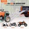 image:imageVEVOR 75ft Aluminum Ramps 1500 lbs Folding Loading Ramps 2 pcs Set for Pickup Trucks Bed Trailers Ramp with Load Straps for Dirt Bike UTV ATV Trucks Lawn Mowers Cargo Trailer 89 L x 12 W1500lbs