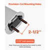 image:imageVEVOR Chrome Straight Spring Loaded Mud Flap Hangers 212 Bolt Spacing Mudflap Hangers for Semi Trucks 1 Pair Heavy Duty Semi Truck Mud Flap Hanger Set with Aluminum Reflective Plates Silver