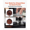 image:imageVEVOR Coffee Distributor 53mm 2in1 Adjustable Espresso Distributor with FanShaped Base Coffee Distributor 304 Stainless Steel with EasytoDisassemble Design51mm