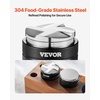 image:imageVEVOR Coffee Distributor 53mm 2in1 Adjustable Espresso Distributor with FanShaped Base Coffee Distributor 304 Stainless Steel with EasytoDisassemble Design53mm