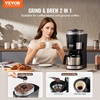 image:imageVEVOR Coffee Maker with Grinder 8 Cup Programmable Coffee Machine Grind and Brew Coffee Maker with 3 Brew Strength Control Reusable Filter Removable Water Tank for Home Office Restaurant8 CUPB