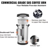 image:imageVEVOR Commercial Coffee Urn 110Cups165L Stainless Steel Large Coffee Dispenser 1500W 110V Electric Coffee Maker Urn For Quick Brewing Hot Water Urn for Easy Cleaning65 Cups