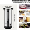 image:imageVEVOR Commercial Coffee Urn 110Cups165L Stainless Steel Large Coffee Dispenser 1500W 110V Electric Coffee Maker Urn For Quick Brewing Hot Water Urn for Easy Cleaning110 Cups