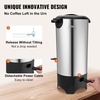 image:imageVEVOR Commercial Coffee Urn 110Cups165L Stainless Steel Large Coffee Dispenser 1500W 110V Electric Coffee Maker Urn For Quick Brewing Hot Water Urn for Easy Cleaning50 Cups