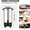 image:imageVEVOR Commercial Coffee Urn 110Cups165L Stainless Steel Large Coffee Dispenser 1500W 110V Electric Coffee Maker Urn For Quick Brewing Hot Water Urn for Easy Cleaning50 Cups