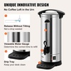 image:imageVEVOR Commercial Coffee Urn 110Cups165L Stainless Steel Large Coffee Dispenser 1500W 110V Electric Coffee Maker Urn For Quick Brewing Hot Water Urn for Easy Cleaning110 Cups