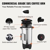 image:imageVEVOR Commercial Coffee Urn 110Cups165L Stainless Steel Large Coffee Dispenser 1500W 110V Electric Coffee Maker Urn For Quick Brewing Hot Water Urn for Easy Cleaning50 Cups