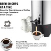 image:imageVEVOR Commercial Coffee Urn 110Cups165L Stainless Steel Large Coffee Dispenser 1500W 110V Electric Coffee Maker Urn For Quick Brewing Hot Water Urn for Easy Cleaning50 Cups
