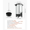 image:imageVEVOR Commercial Coffee Urn 30 Cup 152oz Hot Beverage Dispenser with Dripless Faucet 1090W QuickBrewing Coffee Maker Automatic Temperature Control for Catering Party Church amp Restaurant