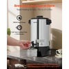 image:imageVEVOR Commercial Coffee Urn 30 Cup 152oz Hot Beverage Dispenser with Dripless Faucet 1090W QuickBrewing Coffee Maker Automatic Temperature Control for Catering Party Church amp Restaurant