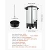 image:imageVEVOR Commercial Coffee Urn 40 Cup 203oz Hot Beverage Dispenser with Dripless Faucet 1090W QuickBrewing Coffee Maker Automatic Temperature Control for Catering Party Church amp Restaurant