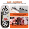 image:imageVEVOR Commercial Electric Meat Bandsaw 650W Stainless Steel Countertop Bone Sawing Machine Workbeach 124 x 181 433 Inch Max Cutting Thickness Frozen Meat Cutter for Rib Pork Beef65
