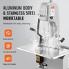 image:imageVEVOR Commercial Electric Meat Bandsaw 650W Stainless Steel Countertop Bone Sawing Machine Workbeach 124 x 181 433 Inch Max Cutting Thickness Frozen Meat Cutter for Rib Pork Beef650W