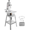 image:imageVEVOR Commercial Electric Meat Bandsaw 650W Stainless Steel Countertop Bone Sawing Machine Workbeach 124 x 181 433 Inch Max Cutting Thickness Frozen Meat Cutter for Rib Pork Beef850W