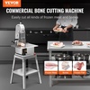 image:imageVEVOR Commercial Electric Meat Bandsaw 650W Stainless Steel Countertop Bone Sawing Machine Workbeach 124 x 181 433 Inch Max Cutting Thickness Frozen Meat Cutter for Rib Pork Beef850W