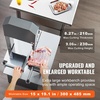 image:imageVEVOR Commercial Electric Meat Bandsaw 650W Stainless Steel Countertop Bone Sawing Machine Workbeach 124 x 181 433 Inch Max Cutting Thickness Frozen Meat Cutter for Rib Pork Beef550W