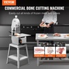 image:imageVEVOR Commercial Electric Meat Bandsaw 650W Stainless Steel Countertop Bone Sawing Machine Workbeach 124 x 181 433 Inch Max Cutting Thickness Frozen Meat Cutter for Rib Pork Beef1800W