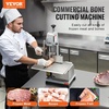 image:imageVEVOR Commercial Electric Meat Bandsaw 650W Stainless Steel Countertop Bone Sawing Machine Workbeach 124 x 181 433 Inch Max Cutting Thickness Frozen Meat Cutter for Rib Pork Beef650W