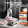 image:imageVEVOR Commercial Electric Meat Bandsaw 650W Stainless Steel Countertop Bone Sawing Machine Workbeach 124 x 181 433 Inch Max Cutting Thickness Frozen Meat Cutter for Rib Pork Beef1800W