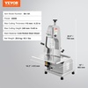 image:imageVEVOR Commercial Electric Meat Bandsaw 650W Stainless Steel Countertop Bone Sawing Machine Workbeach 124 x 181 433 Inch Max Cutting Thickness Frozen Meat Cutter for Rib Pork Beef650W