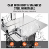 image:imageVEVOR Commercial Electric Meat Bandsaw 650W Stainless Steel Countertop Bone Sawing Machine Workbeach 124 x 181 433 Inch Max Cutting Thickness Frozen Meat Cutter for Rib Pork Beef550W