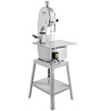 image:imageVEVOR Commercial Electric Meat Bandsaw 650W Stainless Steel Countertop Bone Sawing Machine Workbeach 124 x 181 433 Inch Max Cutting Thickness Frozen Meat Cutter for Rib Pork Beef1800W