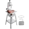 image:imageVEVOR Commercial Electric Meat Bandsaw 650W Stainless Steel Countertop Bone Sawing Machine Workbeach 124 x 181 433 Inch Max Cutting Thickness Frozen Meat Cutter for Rib Pork Beef850W