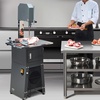 image:imageVEVOR Commercial Electric Meat Bandsaw 650W Stainless Steel Countertop Bone Sawing Machine Workbeach 124 x 181 433 Inch Max Cutting Thickness Frozen Meat Cutter for Rib Pork Beef550W