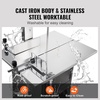 image:imageVEVOR Commercial Electric Meat Bandsaw 650W Stainless Steel Countertop Bone Sawing Machine Workbeach 124 x 181 433 Inch Max Cutting Thickness Frozen Meat Cutter for Rib Pork Beef850W