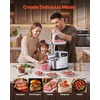 image:imageVEVOR Commercial Electric Meat Grinder 7 lbsmin Capacity 12 Industrial Meat Mincer with 2 Stainless Steel Blades 2 Grinding Plates 850W HeavyDuty Sausage Maker Stuffer for Kitchen Restaurant5 LbsM