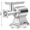 image:imageVEVOR Commercial Electric Meat Grinder 7 lbsmin Capacity 12 Industrial Meat Mincer with 2 Stainless Steel Blades 2 Grinding Plates 850W HeavyDuty Sausage Maker Stuffer for Kitchen Restaurant550 LbsH