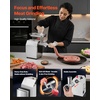 image:imageVEVOR Commercial Electric Meat Grinder 7 lbsmin Capacity 12 Industrial Meat Mincer with 2 Stainless Steel Blades 2 Grinding Plates 850W HeavyDuty Sausage Maker Stuffer for Kitchen Restaurant300 LbsH