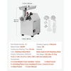 image:imageVEVOR Commercial Electric Meat Grinder 7 lbsmin Capacity 12 Industrial Meat Mincer with 2 Stainless Steel Blades 2 Grinding Plates 850W HeavyDuty Sausage Maker Stuffer for Kitchen Restaurant300 LbsH