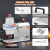 image:imageVEVOR Commercial Meat Tenderizer Heavy Duty Stainless Steel Kitchen Tool with Handle Meat Tong and Cleaning Brush 450W Electric Meat Tenderizer Machine for Beef Turkey Chicken Pork and Fish17 inch