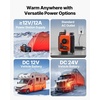 image:imageVEVOR Diesel Heater 8KW DC 12V24V All in One Portable Diesel Heater with Bluetooth APP Control Remote Control and LCD Screen 13 Gal Fuel Tank for Trucks Vans RVs Campers and GaragesBlackOrange