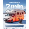 image:imageVEVOR Diesel Heater 8KW DC 12V24V All in One Portable Diesel Heater with Bluetooth APP Control Remote Control and LCD Screen 13 Gal Fuel Tank for Trucks Vans RVs Campers and GaragesBlackOrange