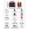 image:imageVEVOR Diesel Heater 8KW DC 12V24V All in One Portable Diesel Heater with Bluetooth APP Control Remote Control and LCD Screen 13 Gal Fuel Tank for Trucks Vans RVs Campers and GaragesBlackOrange