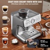 image:imageVEVOR Espresso Machine Builtin Grinder 15 Bar SemiAutomatic Espresso Coffee Maker with Milk Frother Steam Wand PID Control System for Cappuccino Latte Machiato