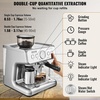 image:imageVEVOR Espresso Machine Builtin Grinder 15 Bar SemiAutomatic Espresso Coffee Maker with Milk Frother Steam Wand PID Control System for Cappuccino Latte Machiato