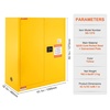 image:imageVEVOR Flammable Cabinet 17 x 17 x 18 Galvanized Steel Safety Cabinet Adjustable Shelf Flammable Storage Cabinet for Commercial Industrial and Home Use Industrial amp Scientific18 x 43 x 50