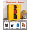 image:imageVEVOR Flammable Cabinet 17 x 17 x 18 Galvanized Steel Safety Cabinet Adjustable Shelf Flammable Storage Cabinet for Commercial Industrial and Home Use Industrial amp Scientific34 x 38 x 65