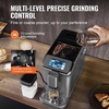 image:imageVEVOR Fully Automatic Espresso Machine  with Automatic Milk Frother 20 Bar SuperAutomatic Cappuccino Latte Machine with TFT Touch Screen Grinder 15 Grinding Levels and Removable Milk Reservoir