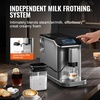 image:imageVEVOR Fully Automatic Espresso Machine  with Automatic Milk Frother 20 Bar SuperAutomatic Cappuccino Latte Machine with TFT Touch Screen Grinder 15 Grinding Levels and Removable Milk Reservoir