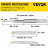 image:imageVEVOR Heavy Duty Drawer Slides 60 Inch 500 lb 1 Pair Full Extension Side Mount Ball Bearing Rails with Dual Lock for Industrial Cabinets Tool Chests and Workbenches20 Inch