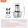 image:imageVEVOR Meat Cutter Machine 550W Meat Slicer 350 lbh Commercial Meat Cutting Machine Stainless Steel 35 mm Thickness Electric Food Cutting Slicer for Home Kitchen Restaurant Supermarket8mm