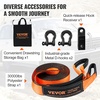 image:imageVEVOR OffRoad Recovery Kit 3 x 30 Tow Straps Heavy Duty with Hooks 30000 lbs Winch Strap Kit 44092 lbs DRing Shackles Shackle Receiver Snatch Block Pulley Gloves Storage Bag for ATV Jeep5piece set