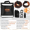 image:imageVEVOR OffRoad Recovery Kit 3 x 30 Tow Straps Heavy Duty with Hooks 30000 lbs Winch Strap Kit 44092 lbs DRing Shackles Shackle Receiver Snatch Block Pulley Gloves Storage Bag for ATV Jeep8piece set